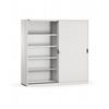 Immagine di Armadio in metallo, porte scorrevoli e ripiani, L2040 x P600 x H2000 mm,